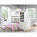 Acme Furniture Tree House Twin Loft Bed in Pink & White Finish BD01415