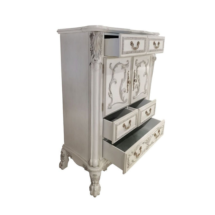 Acme Furniture Dresden II Chest in PU & White Finish BD01677