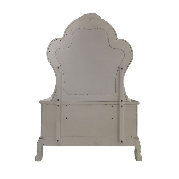 Acme Furniture Dresden II Vanity Desk in PU & White Finish BD01678