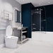 ANZZI Herald Series 48" x 58" Frameless Hinged Bathtub Shower Door with Tsunami Guard