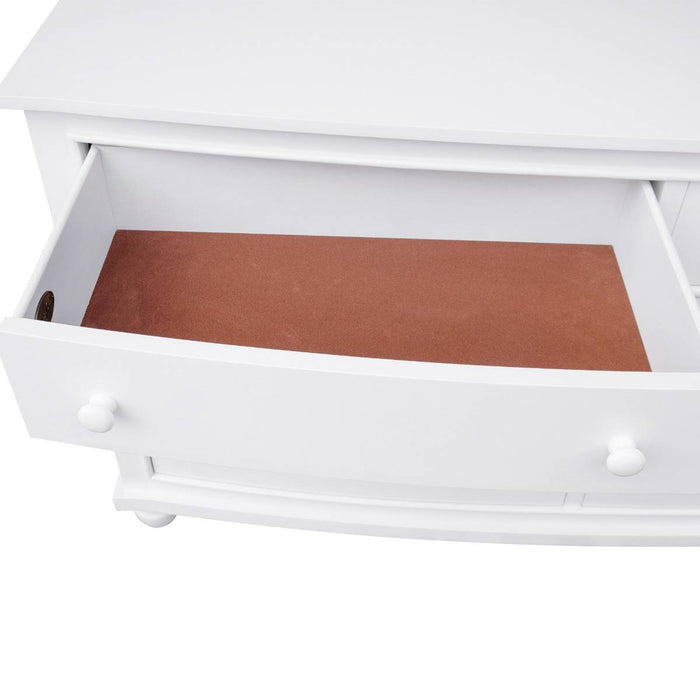 Sunset Trading White Shutter Wood 6 Drawer Double Dresser CF-1130-0150
