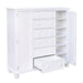 Sunset Trading White Shutter Wood Armoire CF-1142-0150