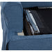 Sunset Trading Horizon Slipcovered Sleeper Sofa with Reversible Chaise | Indigo Blue SU-117678-410046