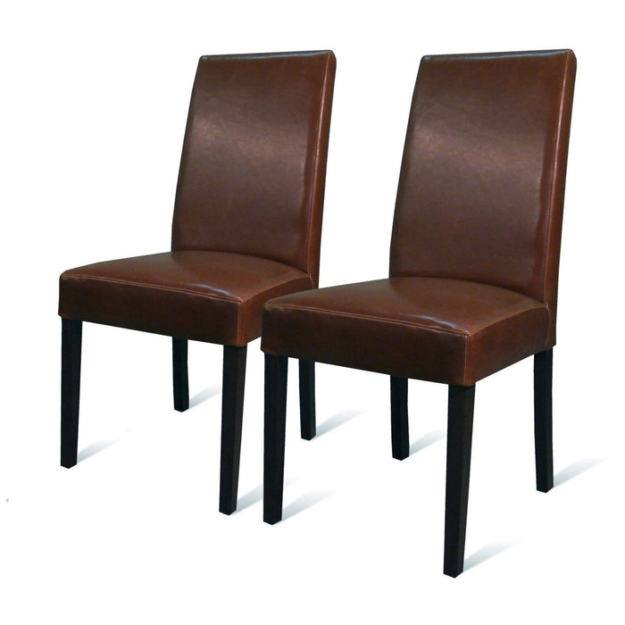 New Pacific Direct Hartford Bicast Leather Dining Chair, Set of 2 198140-33