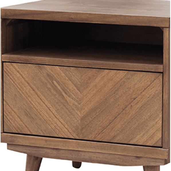 New Pacific Direct Piero Chevron Night Stand 7800045