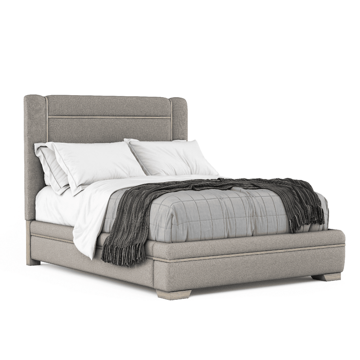 A.R.T. Furniture North Side Queen Uph Panel Bed Headboard In Gray 269125-2556HB