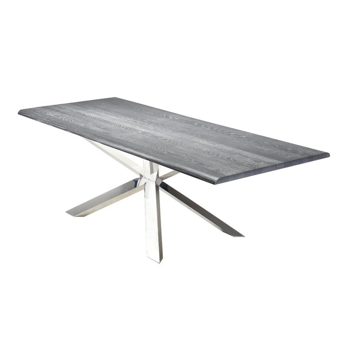 Nuevo Living Couture 96" Dining Table in Oxidized Grey HGSR327