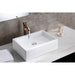 ANZZI Deux Series 20" x 14" Rectangular Vessel Sink with Built-In Overflow in Glossy White Finish LS-AZ122
