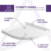 ANZZI Eternity Series 38" x 38" Center Drain Double Threshold White Shower Base with Built-In Tile Flange SB-AZ006WN