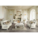 Acme Furniture Adara Sofa - Back in Pearl White PU & Antique White Finish LV01224-1