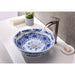 ANZZI Cadence Series 16" x 16" Deco-Glass Round Vessel Sink with Polished Chrome Pop-Up Drain