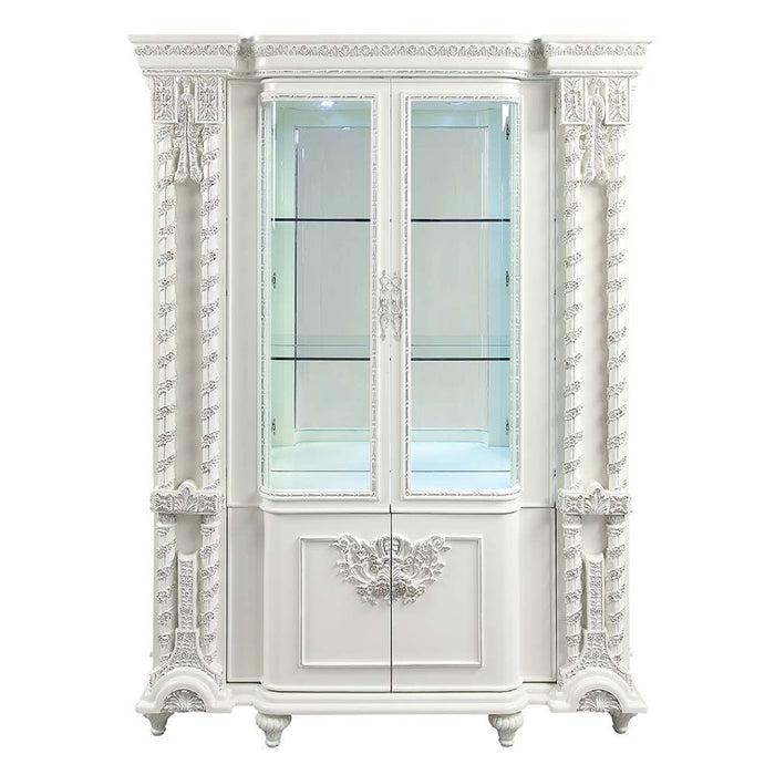 Acme Furniture Vanaheim Curio in Antique White Finish DN00681