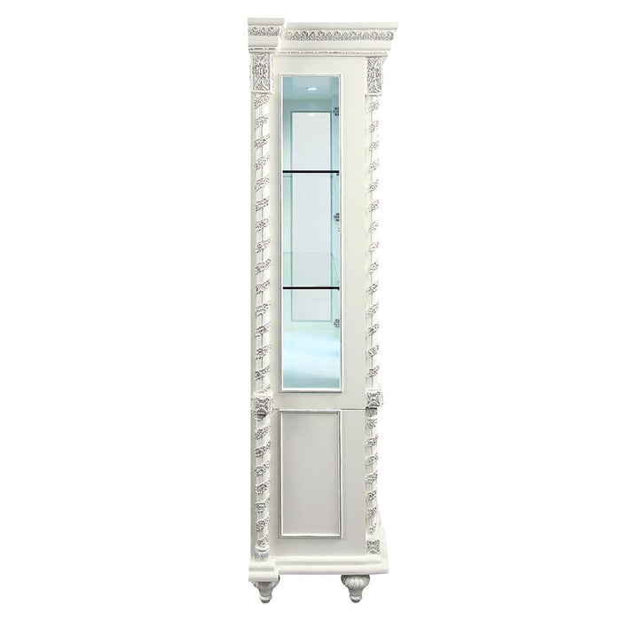 Acme Furniture Vanaheim Curio in Antique White Finish DN00681