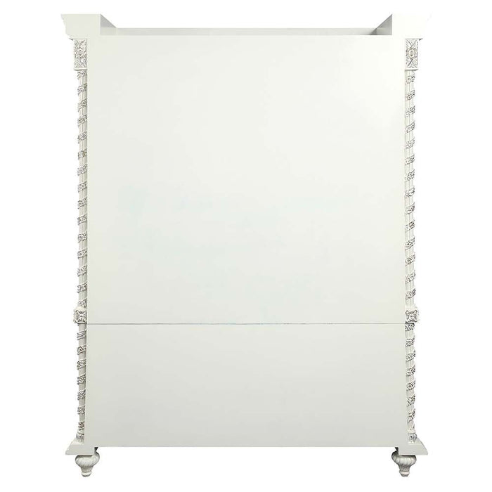 Acme Furniture Vanaheim Curio in Antique White Finish DN00681