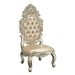 Acme Furniture Sorina Side Chair Set-2 in PU & Antique Gold Finish DN01209