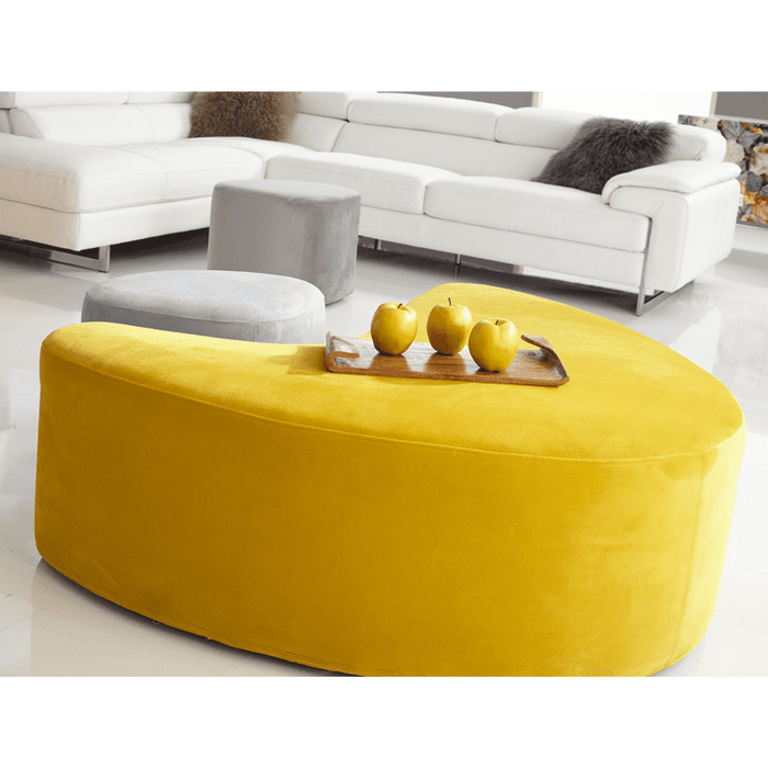 Bellini Modern Living Carmen Ottoman Large Yellow Carmen B YEL