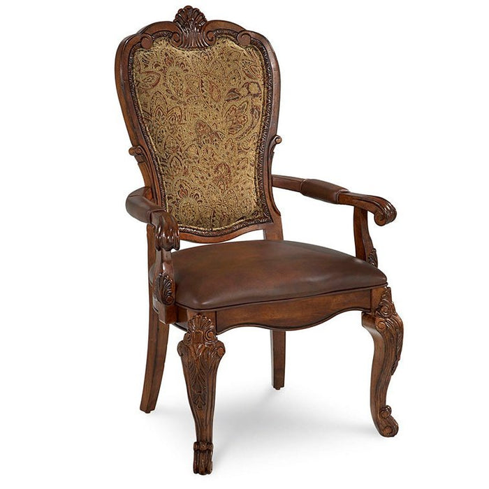 A.R.T. Furniture Old World Upholstered Back Arm Chair Sold As Set of 2 In Brown 143207-2606