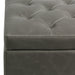 New Pacific Direct Julian Rectangular Bonded Leather Storage Ottoman 194424B-V04