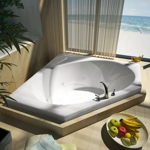 Atlantis Whirlpools Atlantis Whirlpools Eclipse 60 x 60 Corner Whirlpool Jetted Bathtub 6060EWL