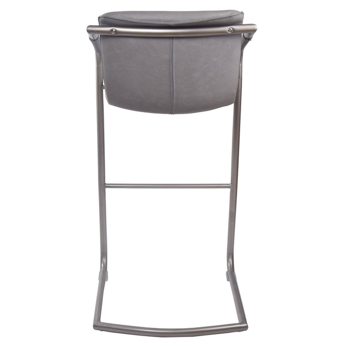 New Pacific Direct Indy PU Leather Bar Stool, Set of 2 1060003-216