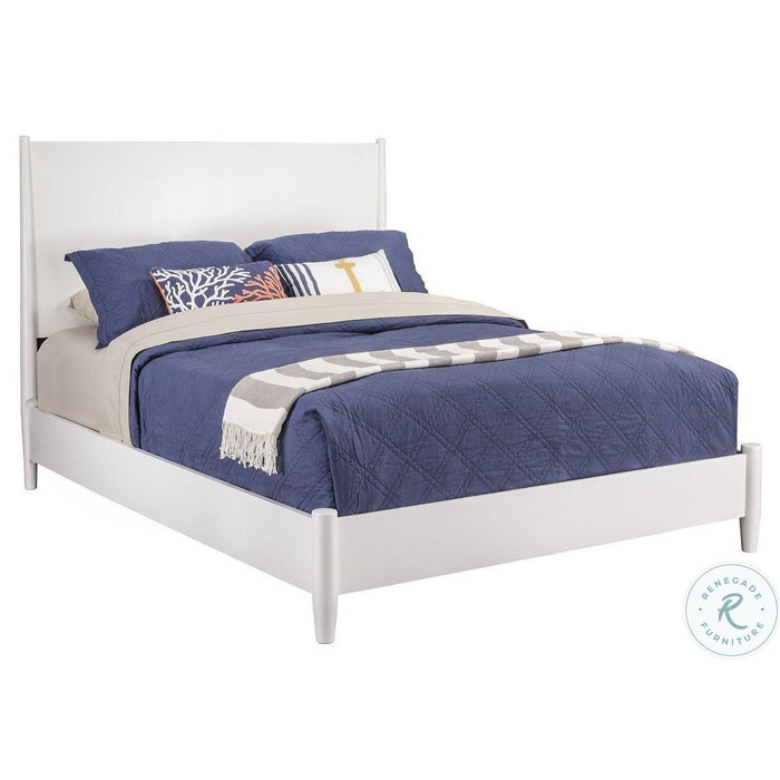 Alpine Furniture Flynn Full Platform Bed, White 766-W-08F