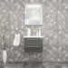 Casa Mare Elke 24" Bathroom Vanity and Ceramic Sink Combo with LED Mirror