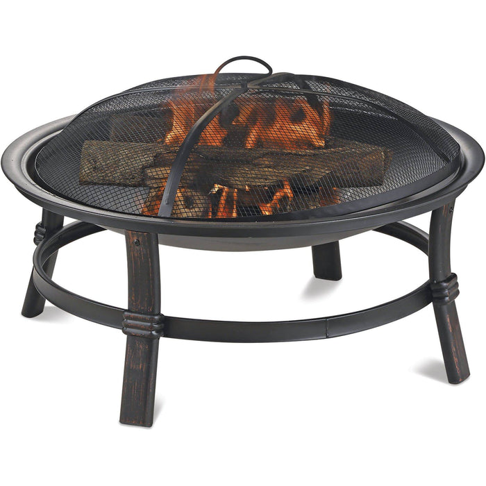 Endless Summer 29" Brushed Copper Wood Burning Outdoor Firebowl WAD15121MT