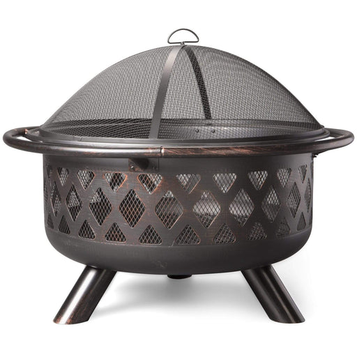 Endless Summer Oil Rubbed Bronze Wood Burning Firebowl with Lattice Design WAD792SP