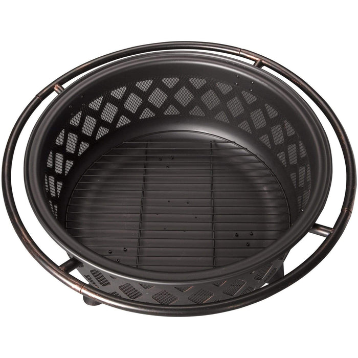 Endless Summer Oil Rubbed Bronze Wood Burning Firebowl with Lattice Design WAD792SP