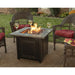 Endless Summer The Burlington, LP Gas Outdoor Fire Pit with Printed Resin Mantel GAD15285SP