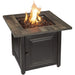 Endless Summer The Burlington, LP Gas Outdoor Fire Pit with Printed Resin Mantel GAD15285SP