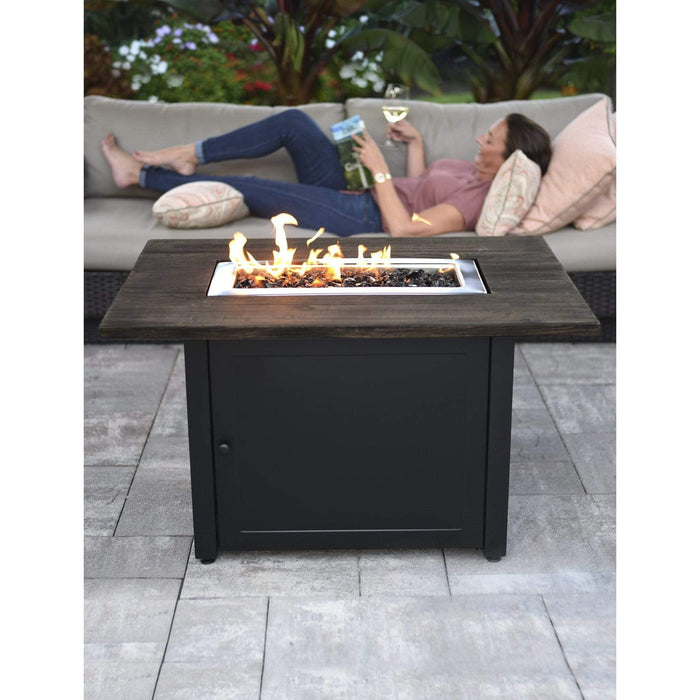 Endless Summer The Marc, 40 x 28 Rectangular Gas Outdoor Fire Pit GAD17107ES