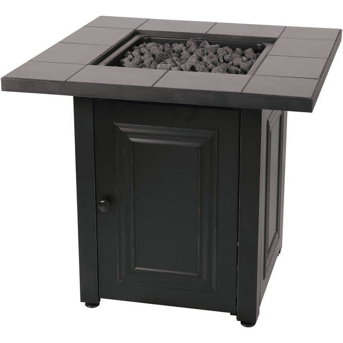 Endless Summer The Vanderbilt, LP Gas Outdoor Fire Pit with Ceramic Tile Mantel GAD15411SP