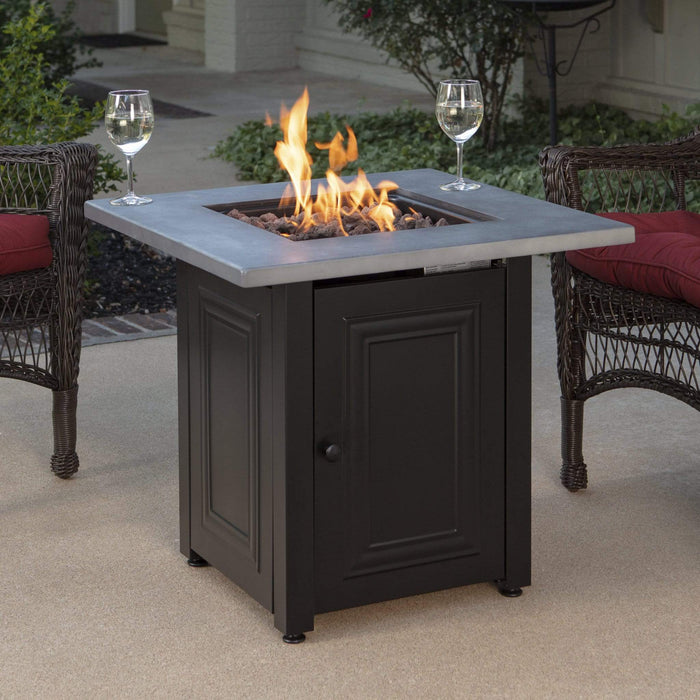 Endless Summer The Wakefield, LP Gas Outdoor Fire Pit with Concrete Resin Mantel GAD15410M