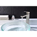 ANZZI Enti Series 9" Single Hole Bathroom Sink Faucet in Brushed Nickel Finish L-AZ096BN