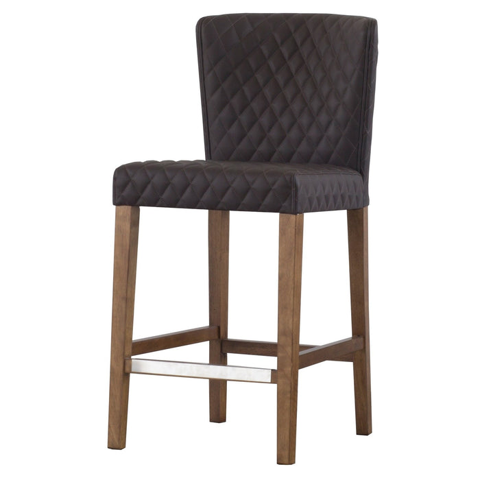 New Pacific Direct Albie Diamond Stitching PU Leather Counter Stool 3900054-401