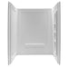 ANZZI Rose Series 60" x 36" x 74" White Acrylic Alcove Three Piece Shower Wall System with 5 Built-In Shelves SW-AZ8077