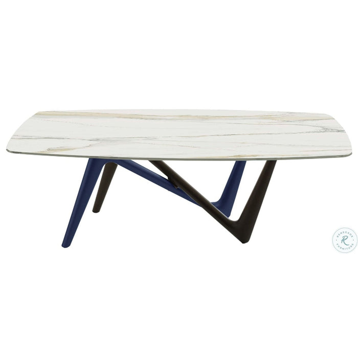 Bellini Modern Living Esse Dining Table Esse DT GRY-WHT