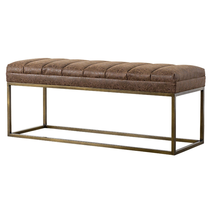 New Pacific Direct Darius PU Leather Bench 3900030-NCE