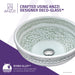 ANZZI Satui Series 16" x 16" Deco-Glass Round Vessel Sink with Polished Chrome Pop-Up Drain