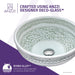 ANZZI Cadence Series 16" x 16" Deco-Glass Round Vessel Sink with Polished Chrome Pop-Up Drain