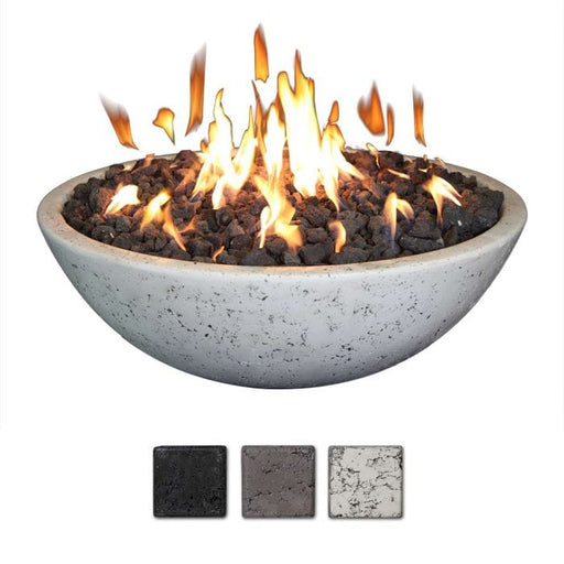 Grand Canyon FB3913-R Concrete Fire Bowl 39x13-Inch with Ring Burner