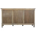 Sunset Trading Cottage Arrow Credenza | Driftwood Brown Solid Wood | Fully Assembled Sideboard CC-CAB1709S-DW