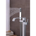 ANZZI Angel Series 2-Handle Clawfoot Tub Faucet with Euro-Grip Handheld Sprayer