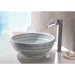 ANZZI Cadence Series 16" x 16" Deco-Glass Round Vessel Sink with Polished Chrome Pop-Up Drain