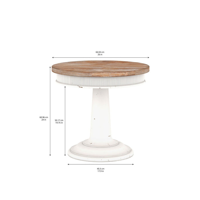 A.R.T. Furniture Palisade Round End Table In White 273304-2908