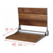 ANZZI Saxon Series 15" x 18" Foldable Teak Wood Wall-Mounted Shower Bench AC-AZ203