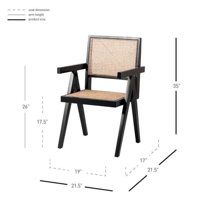 New Pacific Direct Bordeaux Rattan Dining Chair 4900019