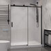 ANZZI Rhodes Series 60" x 76" Frameless Rectangular Sliding Shower Door with Tsunami Guard
