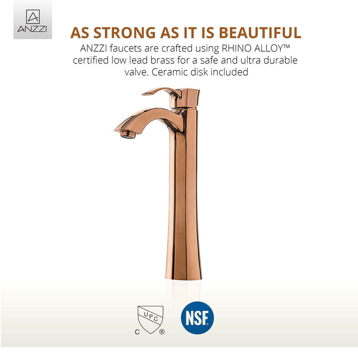 ANZZI Harmony Series 9" Single Hole Bathroom Sink Faucet